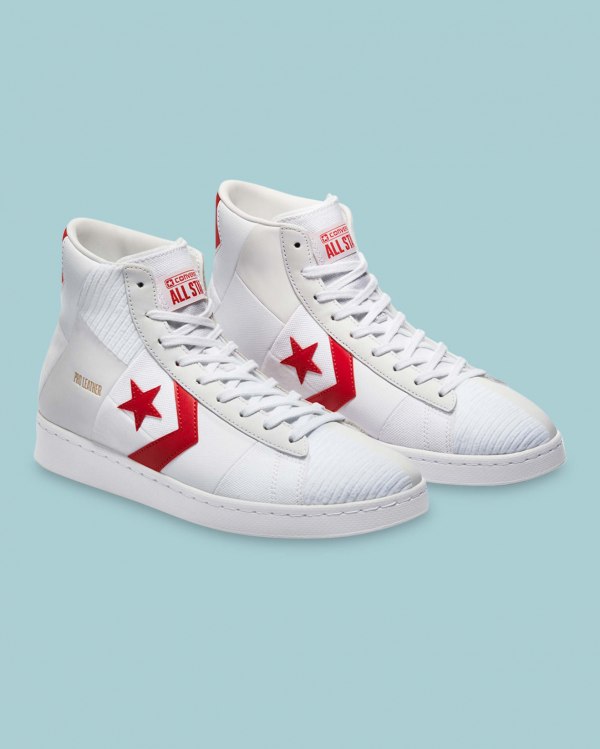 Converse Chase The Drip Pro Leather Hvide Sko Danmark - Converse Høje Sneakers Dame - 51730DYHP